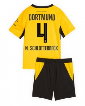 Borussia Dortmund Nico Schlotterbeck #4 Maglia Gara Casa Repliche 2026-27 Bambino Maniche Corte Borussia Dortmund Nico Schlotterbeck #4 Maglia Gara Casa Repliche 2026-27 Bambino Maniche Corte